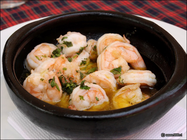 Camarones al pil pil